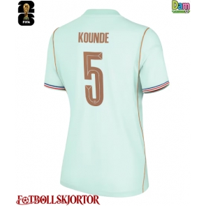 Frankrike Jules Kounde #5 Bortatröja Dam VM 2026 Kortärmad